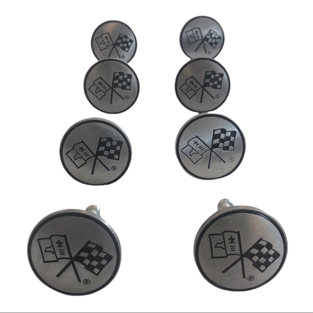 Racing Flag Cabinet Knobs Set Of 8 NWOT